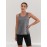 U-neck Sleeveless Sports Tank Top, Wrap Racer Back Slim Fitted Yoga Running Workout Top, Women's Activewear